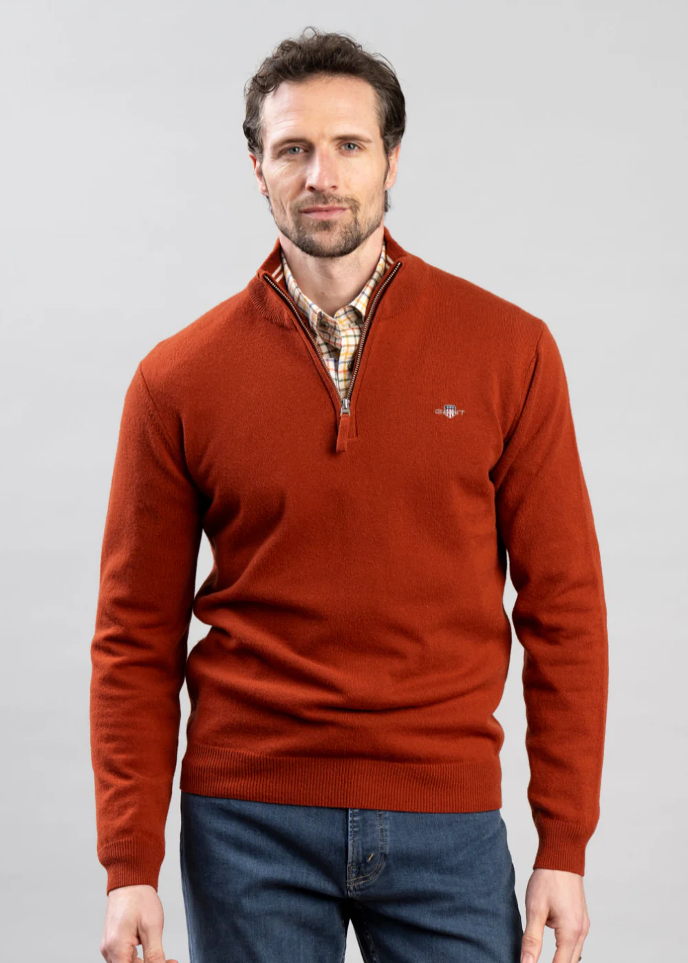 Superfine Lambswool Half Zip - Image 2