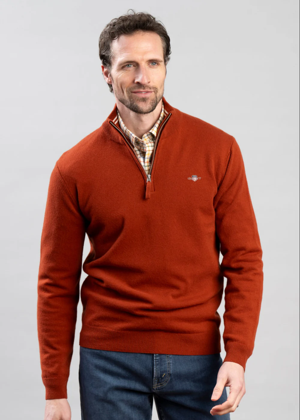 Superfine Lambswool Half Zip - Image 5