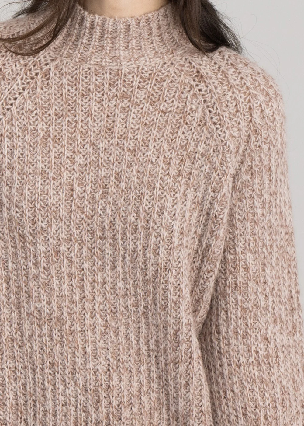 Textured Stand Collar Knit - Image 5