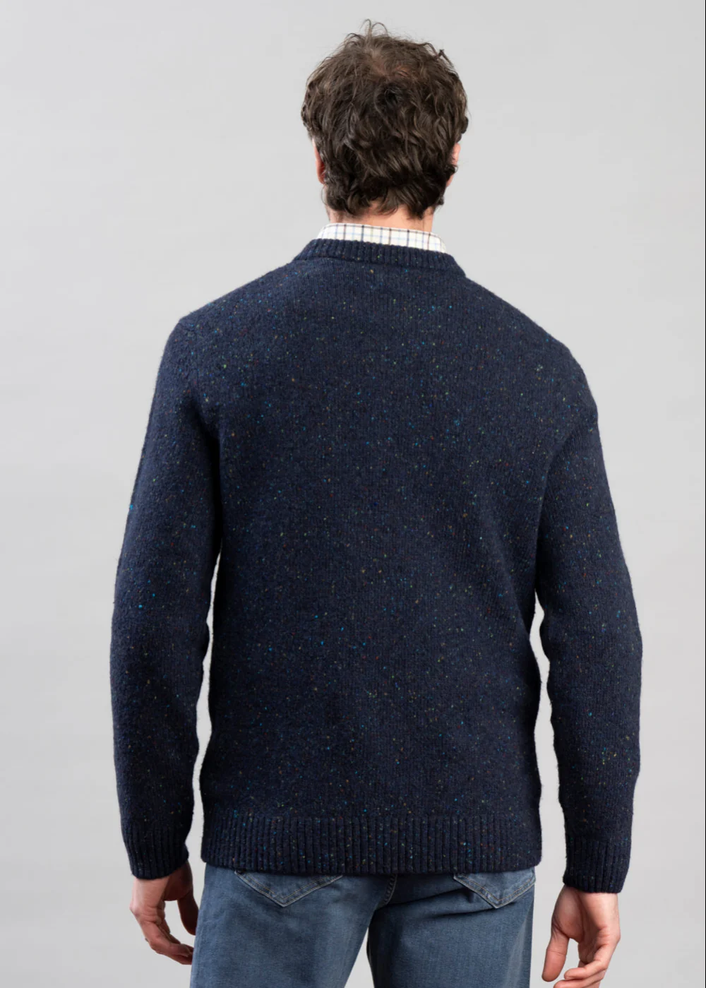 Wool Blend Neps Crew Neck - Image 4
