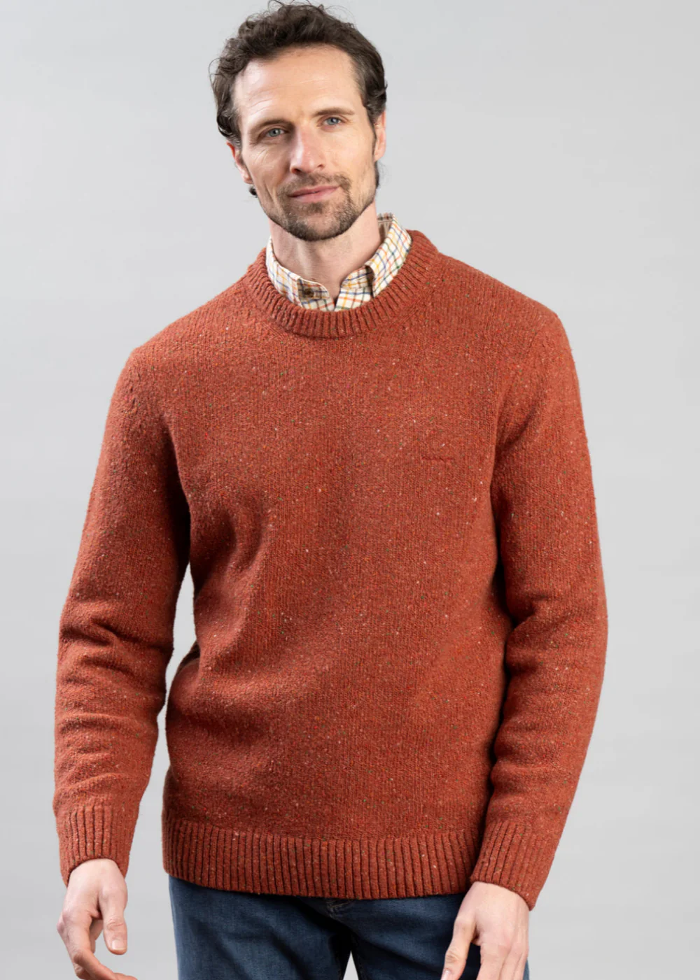 Wool Blend Neps Crew Neck - Image 5