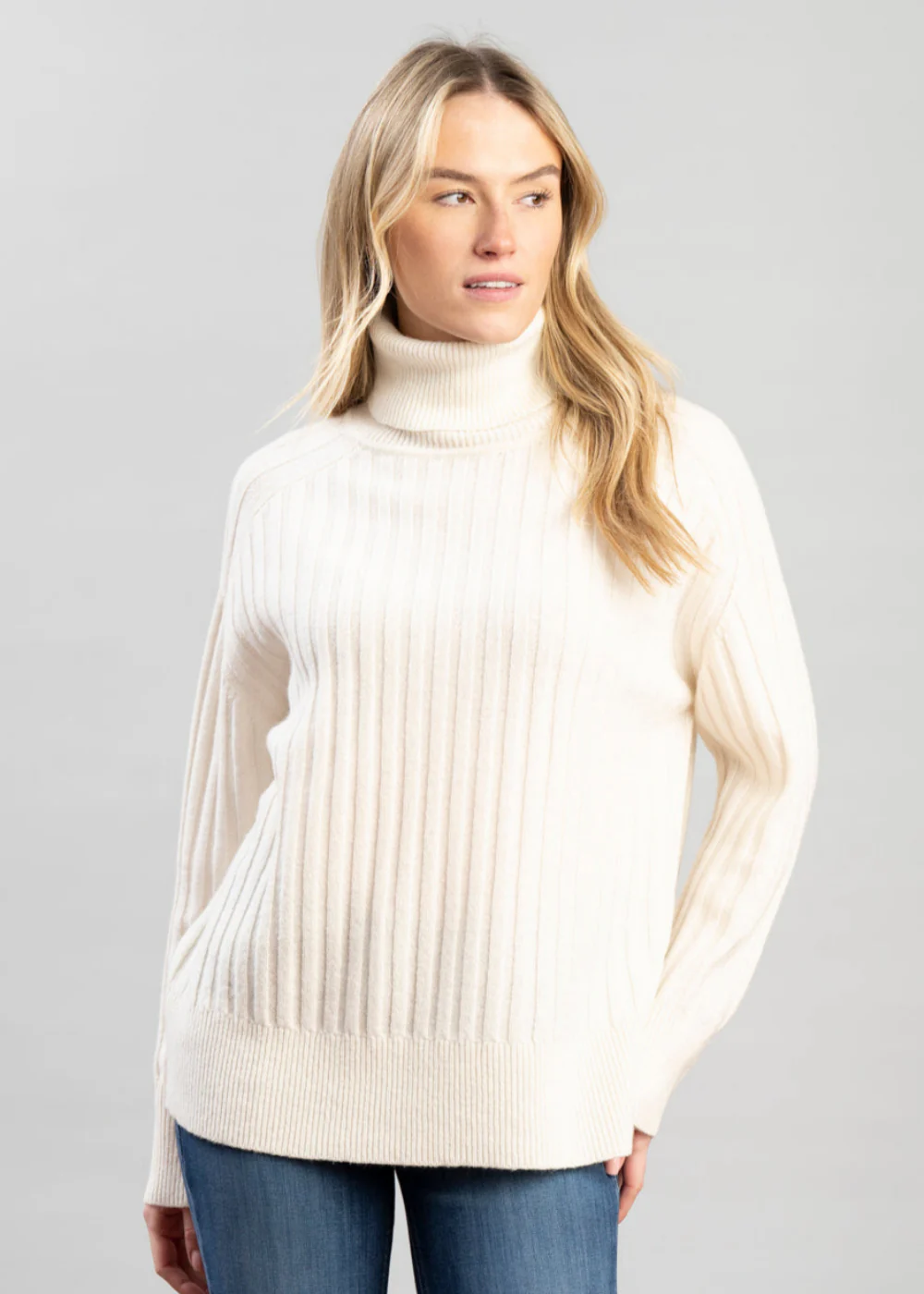 Wool Ribbed Turtleneck - Image 3