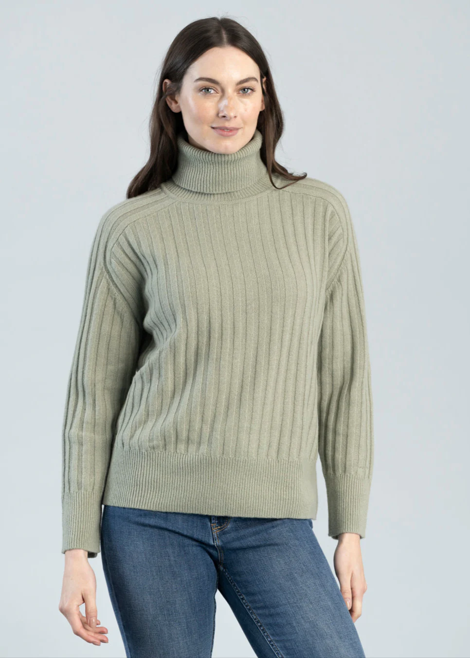 Wool Ribbed Turtleneck - Image 4