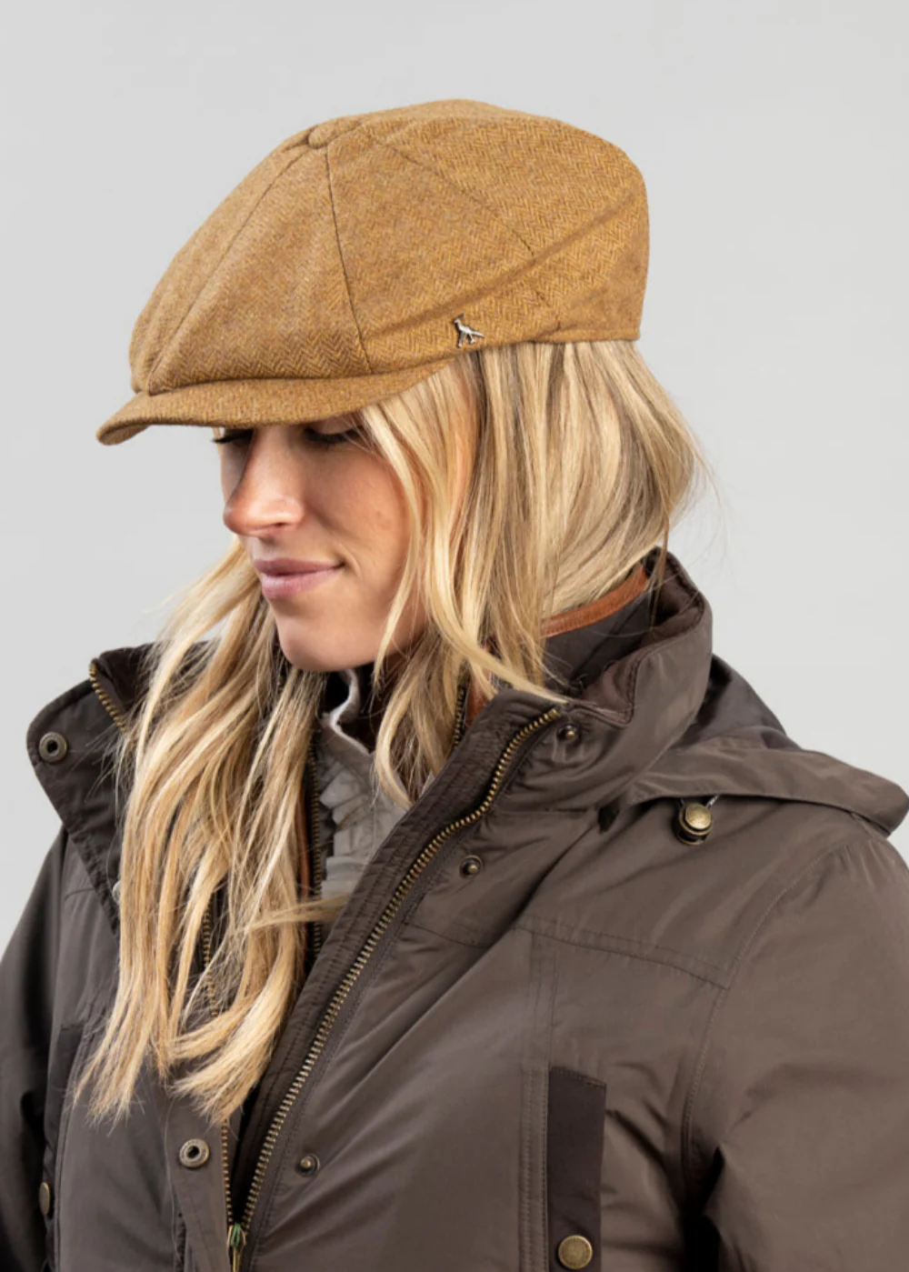 Felsham Tweed Baker Boy Cap - Image 4