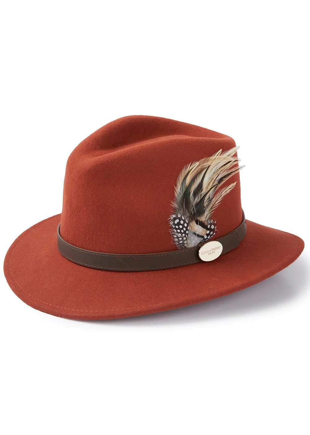 Suffolk Fedora Fawn Side Feather - Image 3