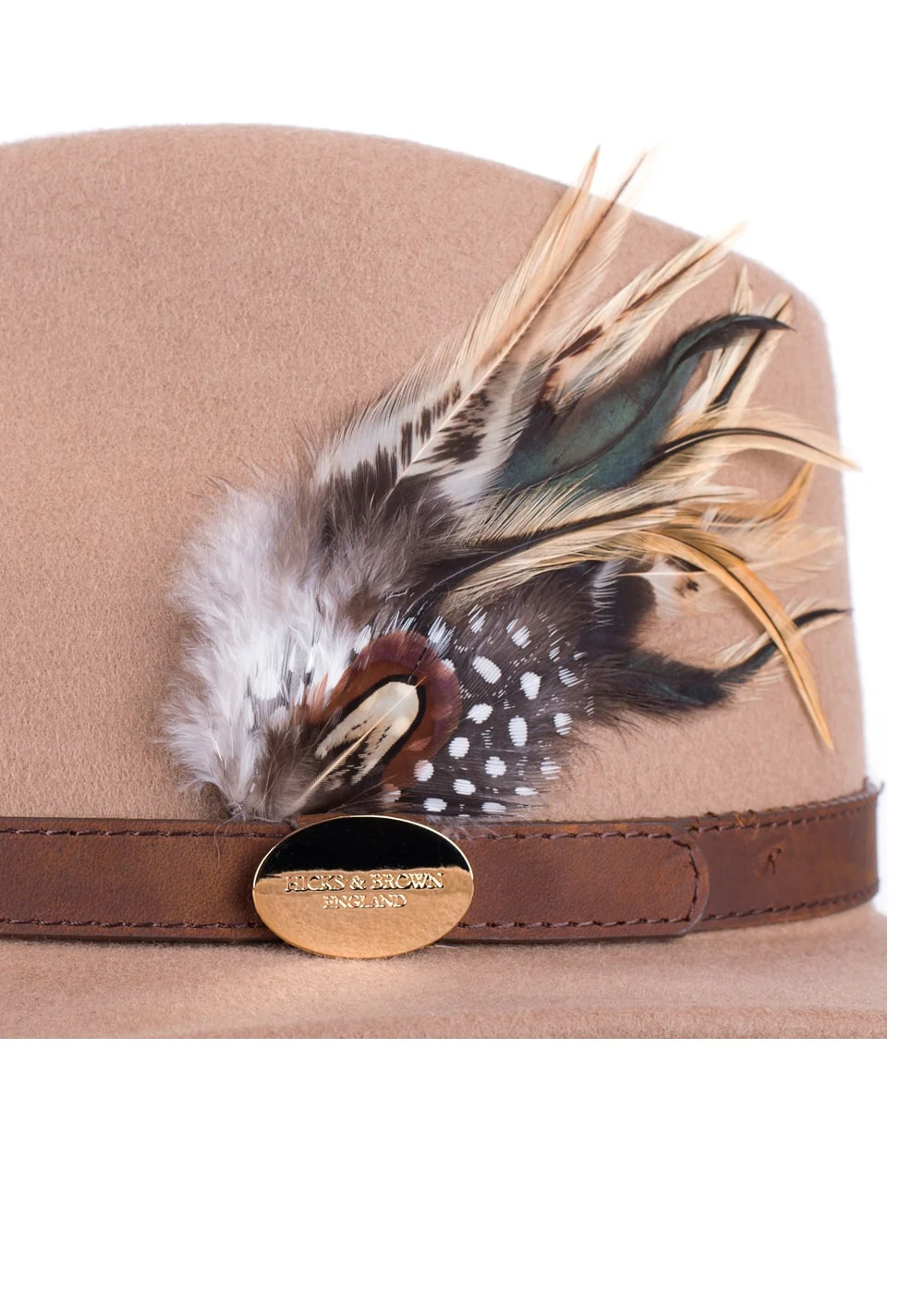 Suffolk Fedora Fawn Side Feather - Image 6