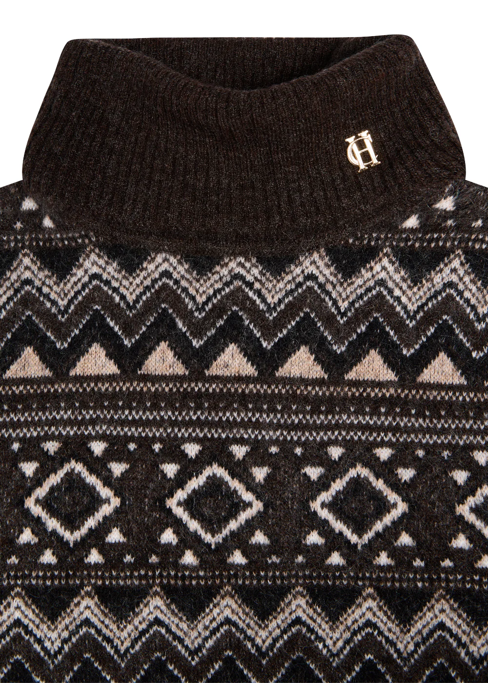 Antonia Fairisle Roll Neck Knit - Image 5