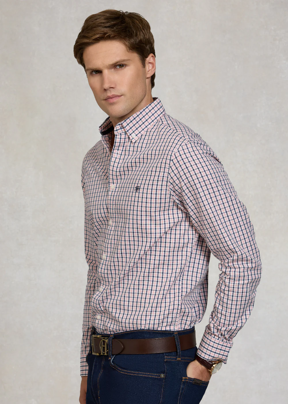 Classic Woven Button Down Shirt - Image 5