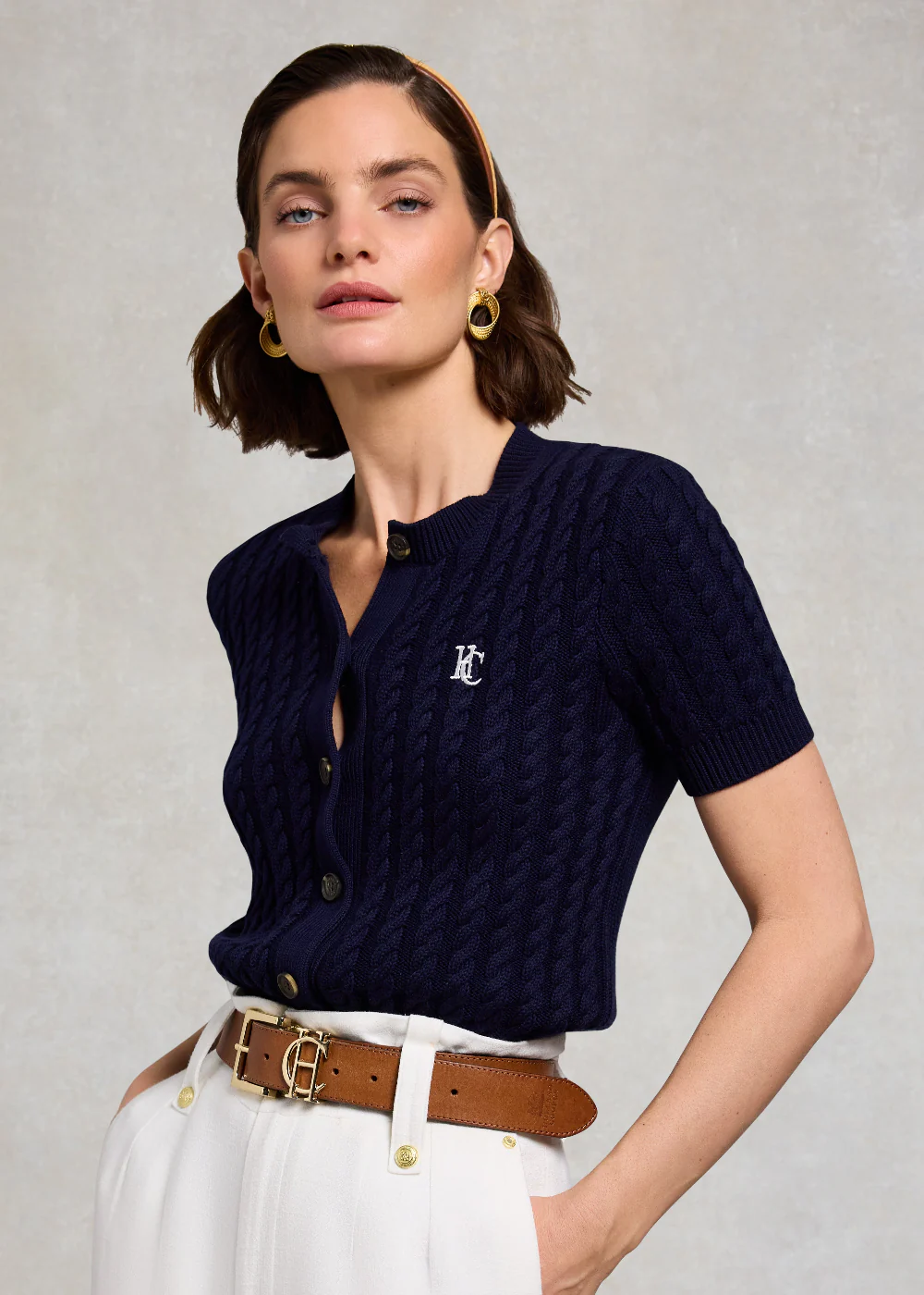 Cotswold Short Sleeve Cardigan - Image 2