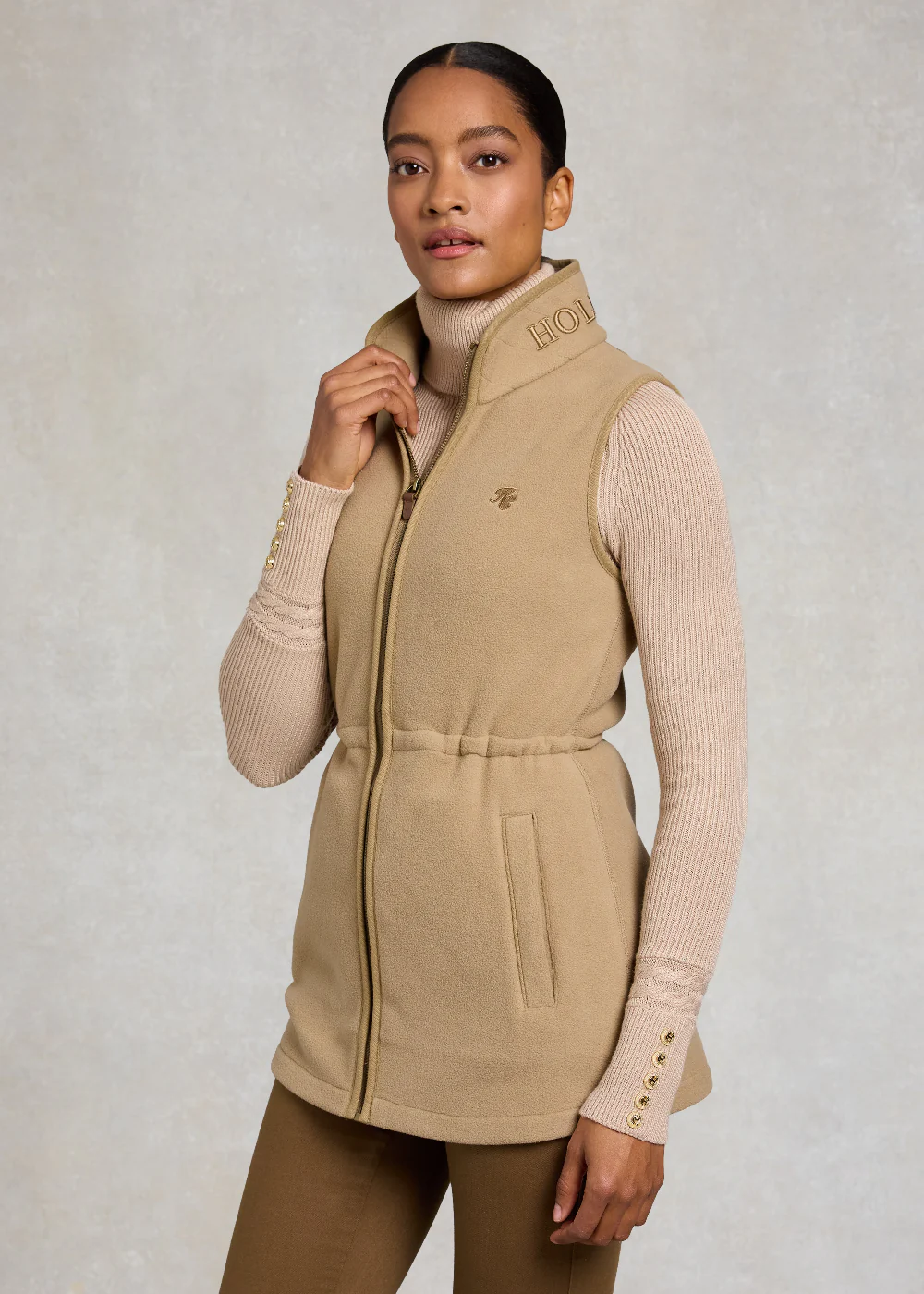 Country Longline Fleece Gilet - Image 3