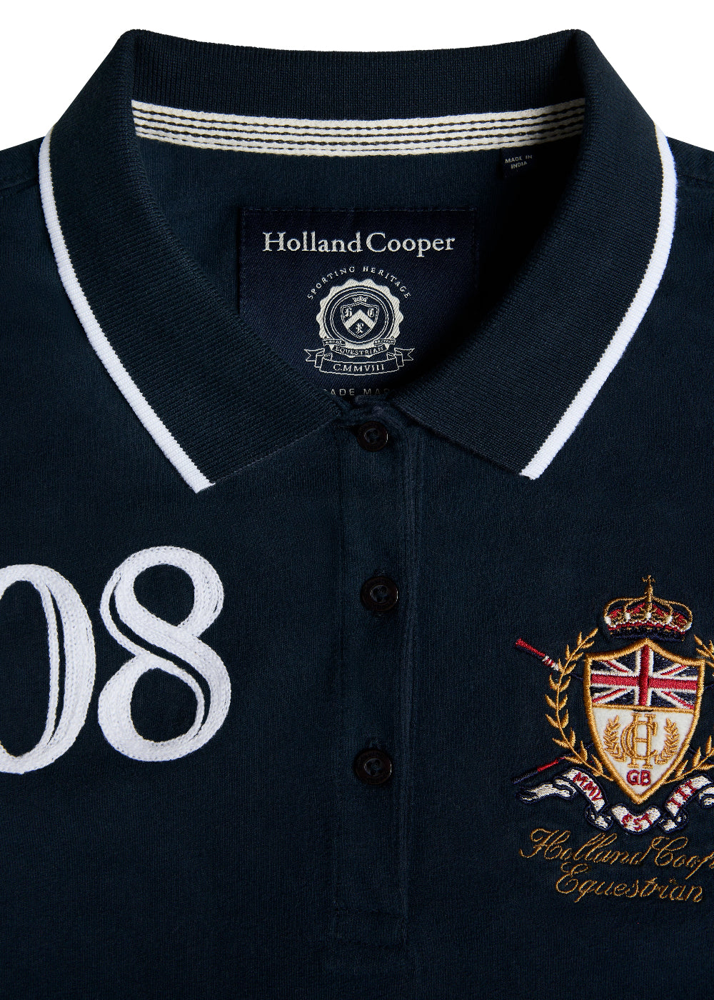 Heritage Long Sleeve Polo Shirt - Image 6