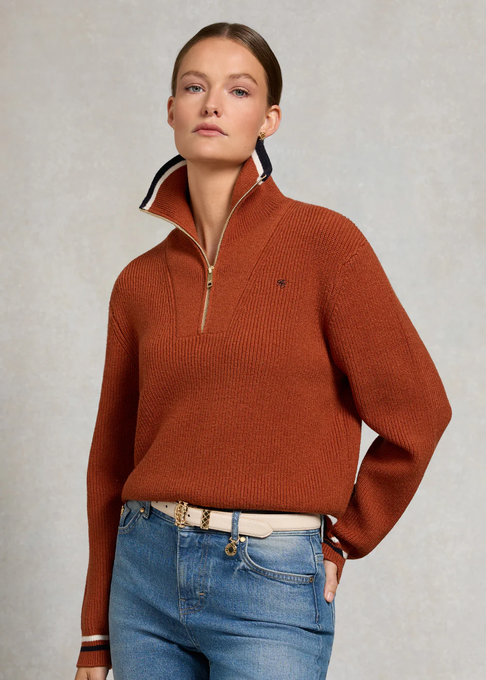 Jessica Quarter Zip Knit - Image 3