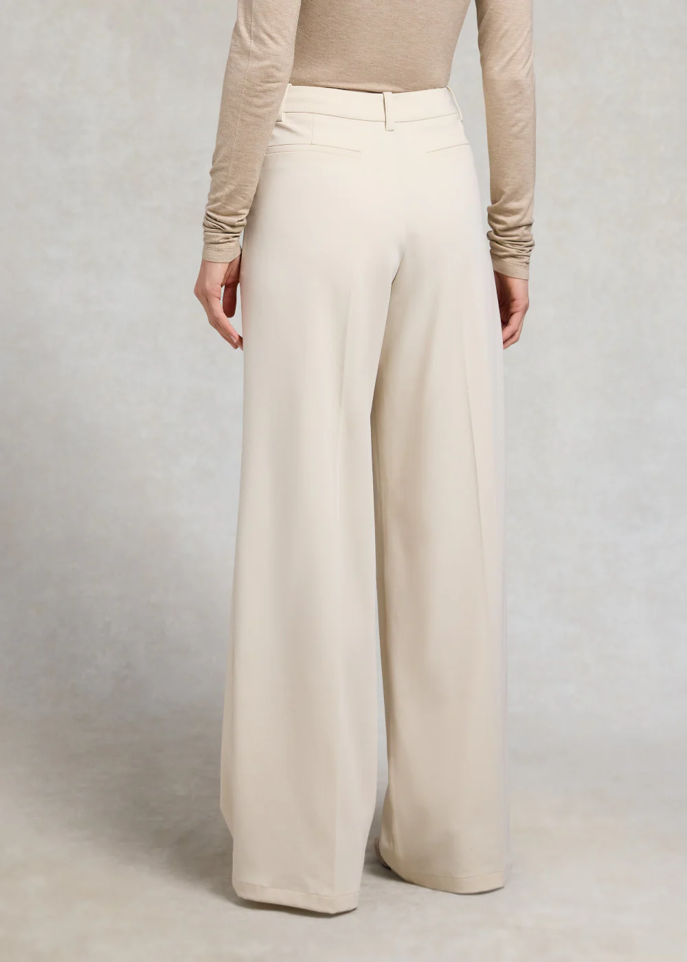 Pleated Wide Leg Trousers - Image 3