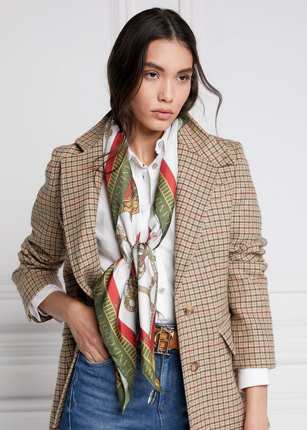 Regal Horse Silk Scarf - Image 3