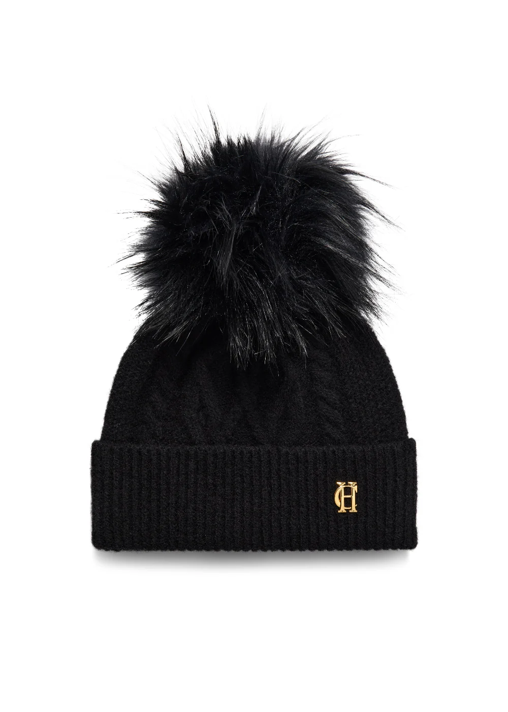 Sloane Cable Bobble Hat