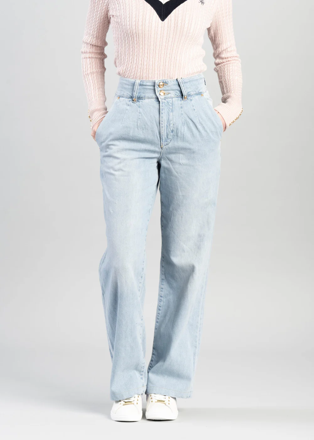 Tailored Wide Leg Jeans