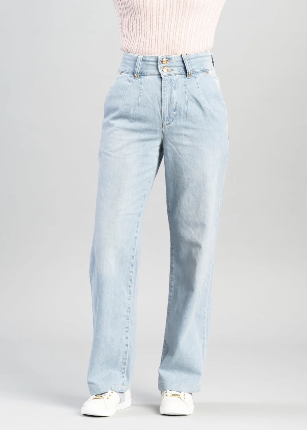 Tailored Wide Leg Jeans - Image 2