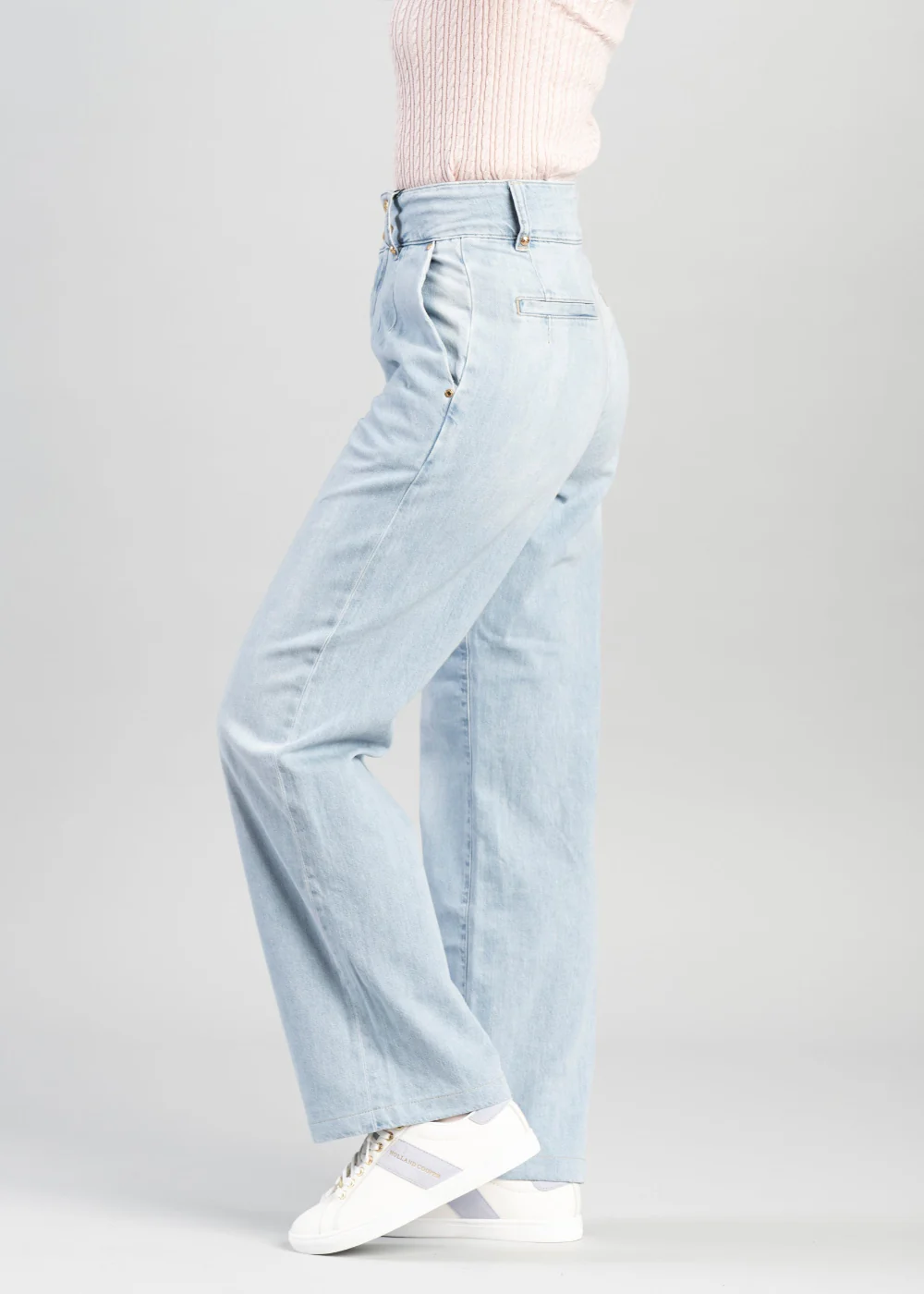 Tailored Wide Leg Jeans - Image 3
