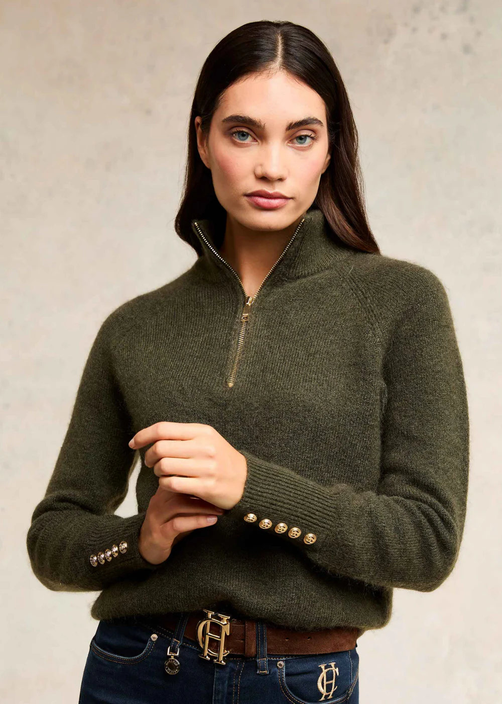 Tori Quarter Zip Knit