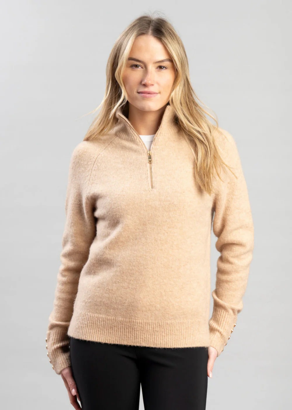 Tori Quarter Zip Knit