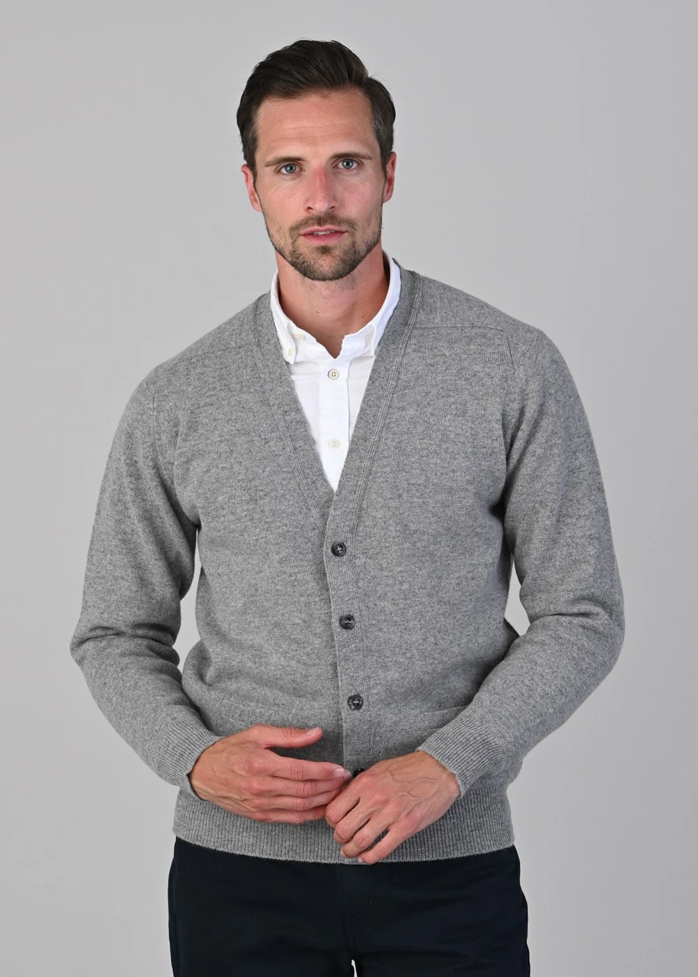 Leven 2 Ply Lambswool Cardigan
