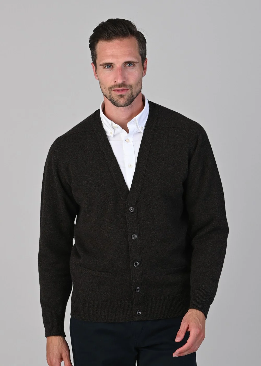 Leven 2 Ply Lambswool Cardigan