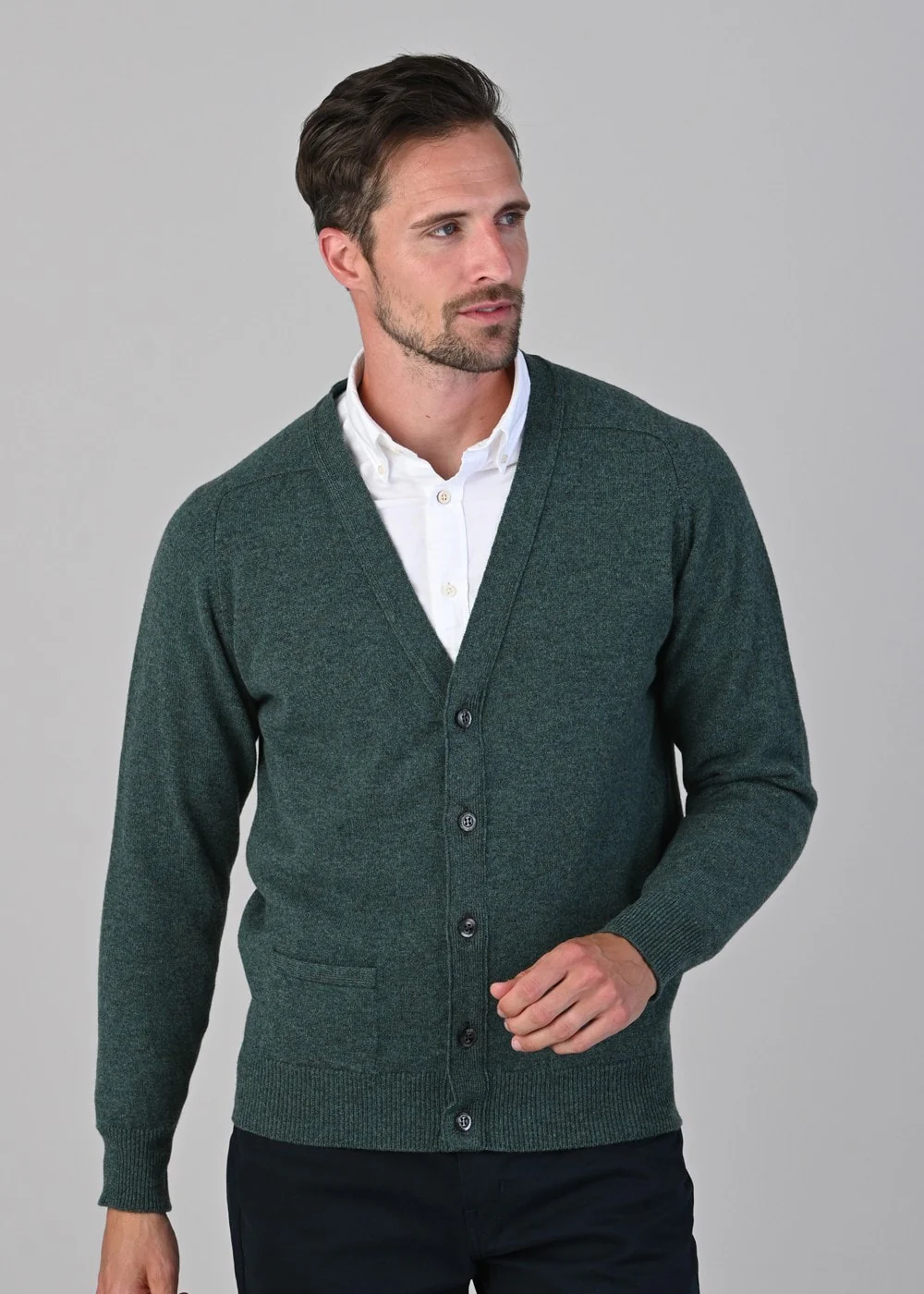 Leven 2 Ply Lambswool Cardigan