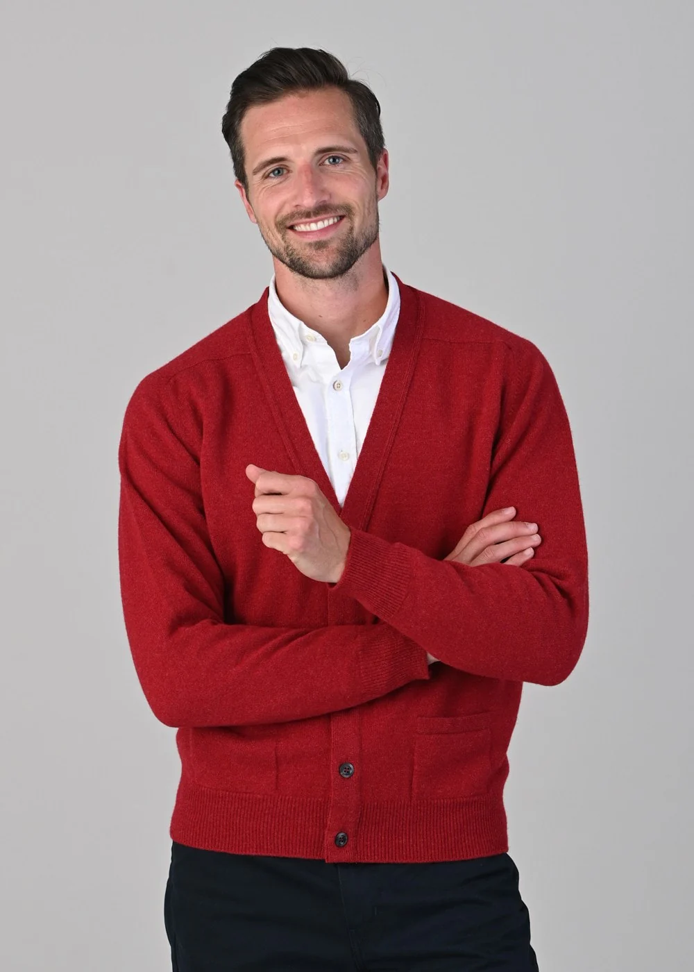 Leven 2 Ply Lambswool Cardigan