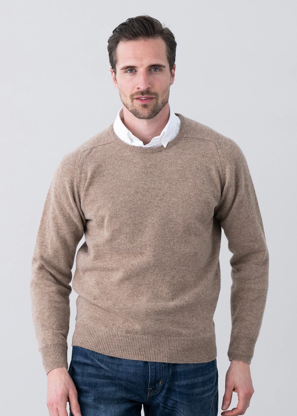 Leven 2 Ply Lambswool Crew Neck