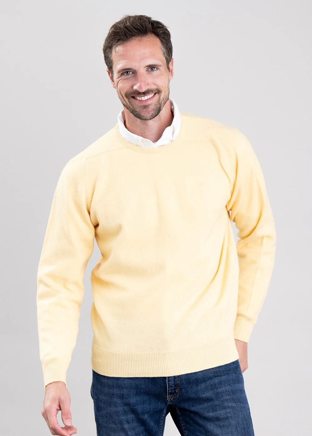 Leven 2 Ply Lambswool Crew Neck