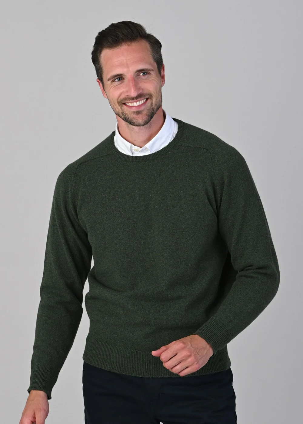 Leven 2 Ply Lambswool Crew Neck