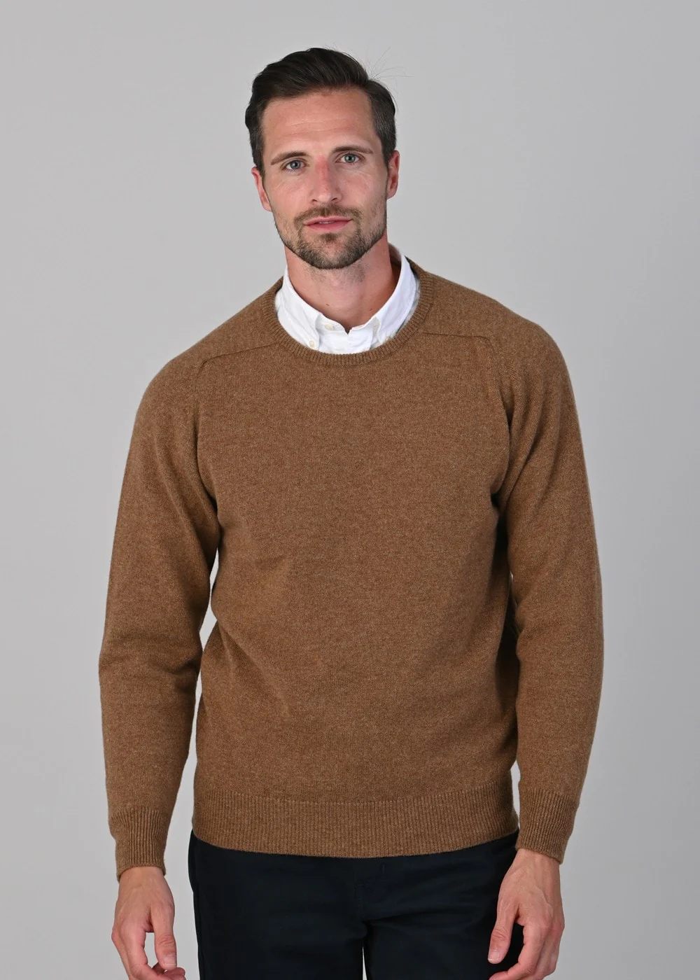 Leven 2 Ply Lambswool Crew Neck Plus Size