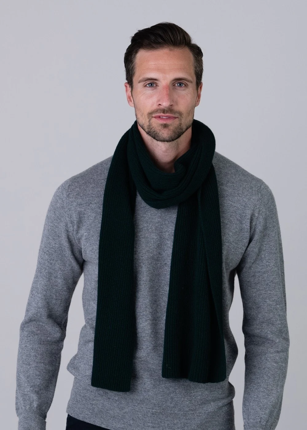 Cashmere Ribbed Scarf - Image 2