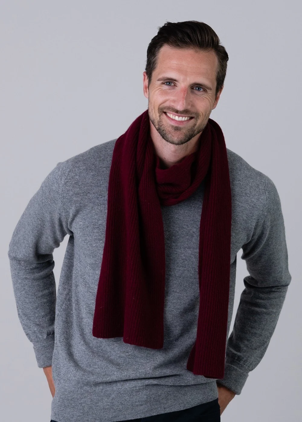 Cashmere Ribbed Scarf - Image 5