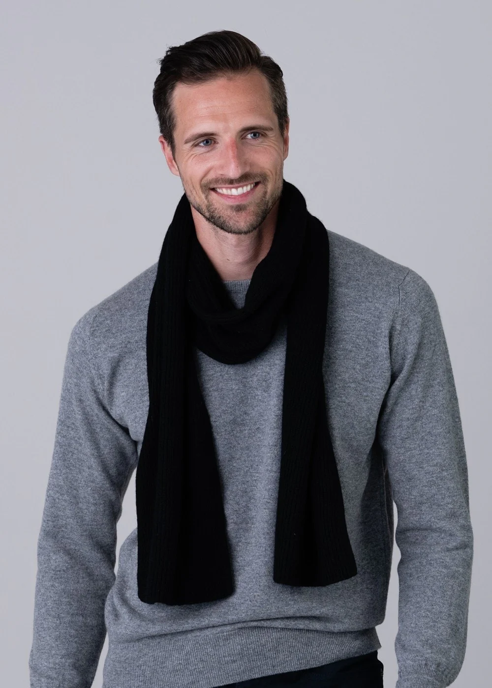 Cashmere Ribbed Scarf - Image 2