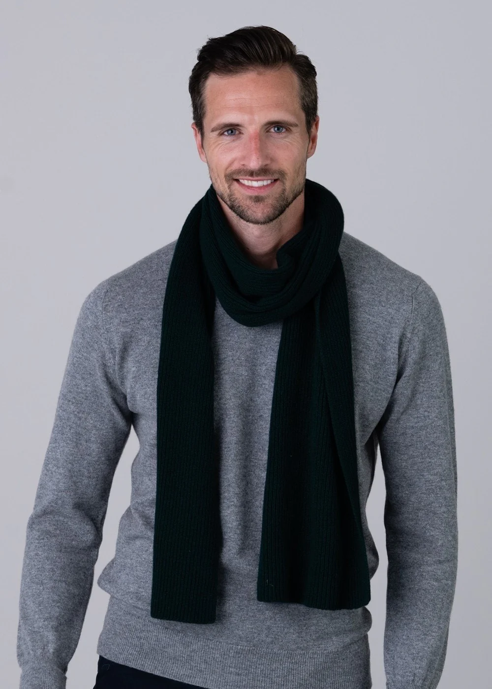 Cashmere Ribbed Scarf - Image 2