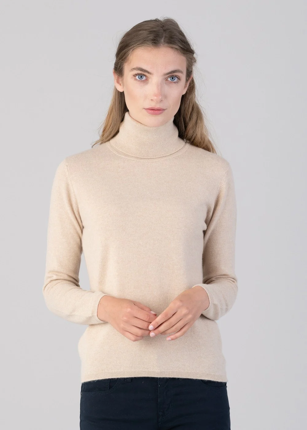 Millie Cashmere Roll Collar - Image 12