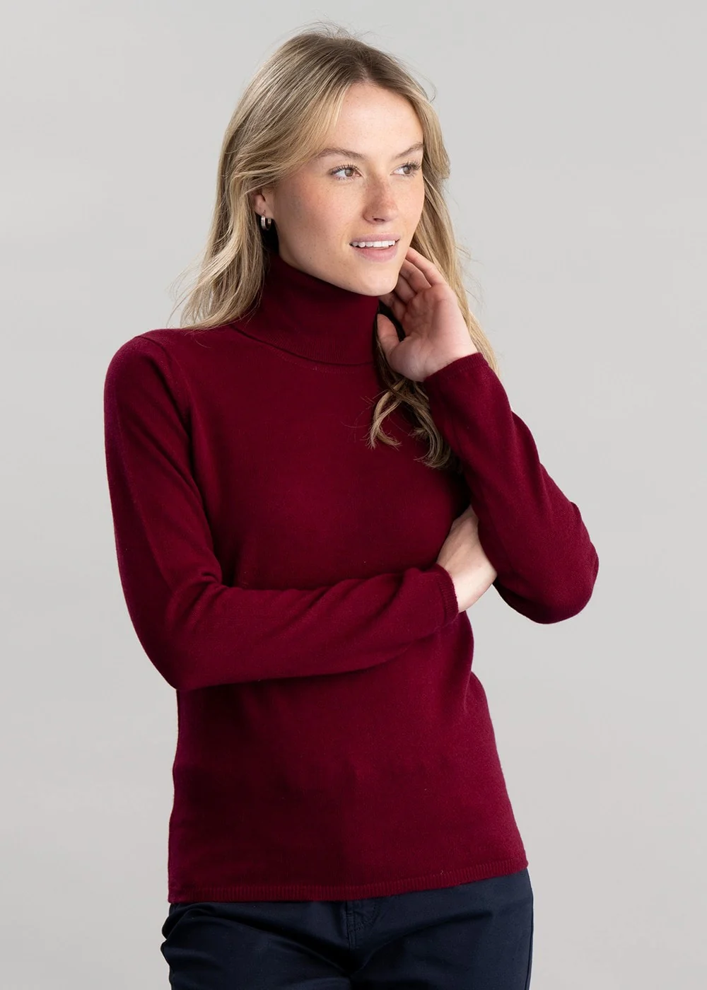 Millie Cashmere Roll Collar