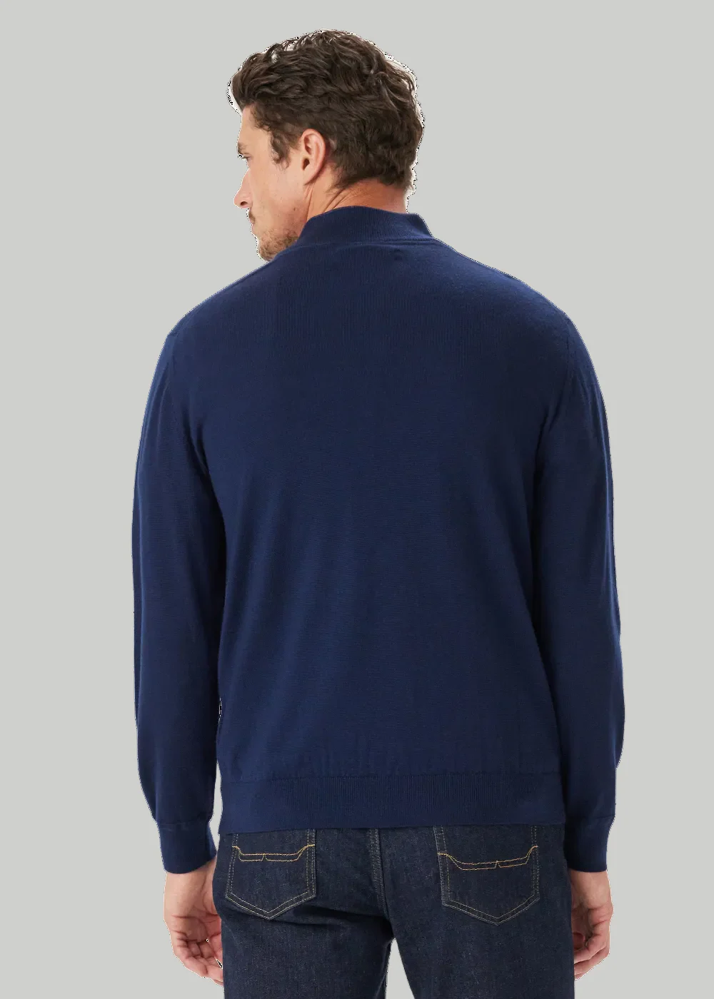 Ernest Merino 1/4 Zip Sweater - Image 3