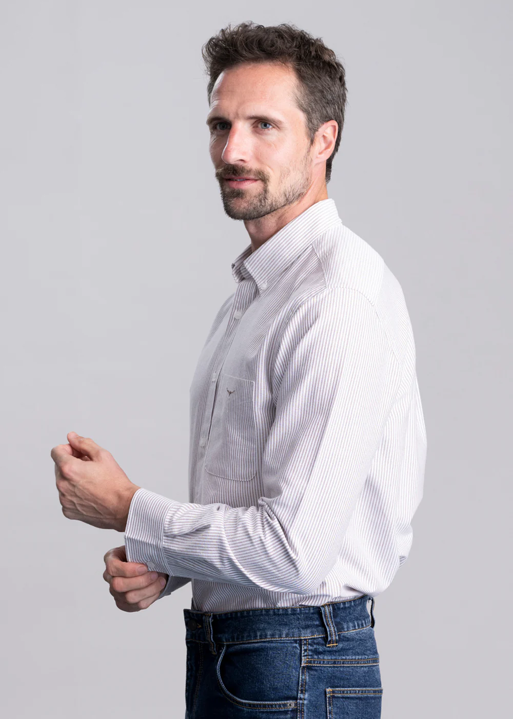 Regular Oxford Stripe Shirt - Image 3