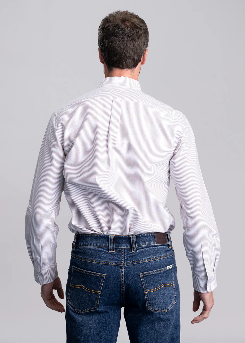 Regular Oxford Stripe Shirt - Image 5