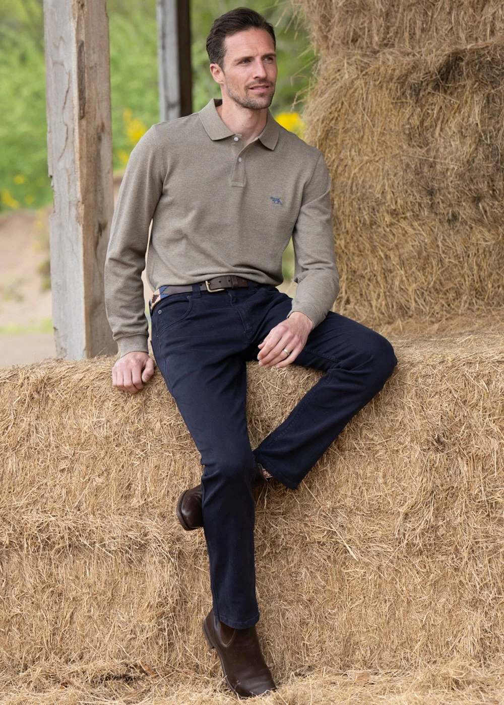 Gunn Long Sleeved Polo - Image 2