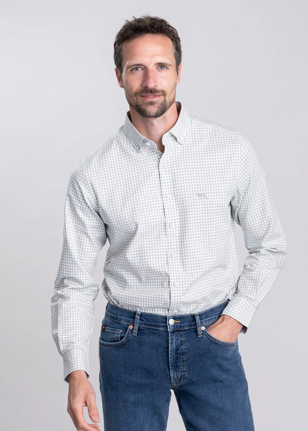 Gunn Oxford Checked Shirt - Image 3