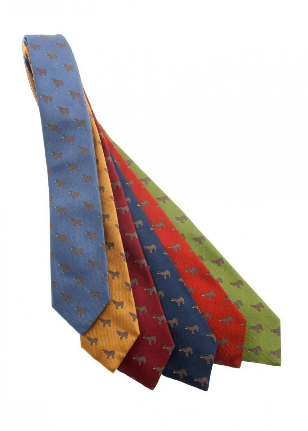 Large Elephant Silk Tie