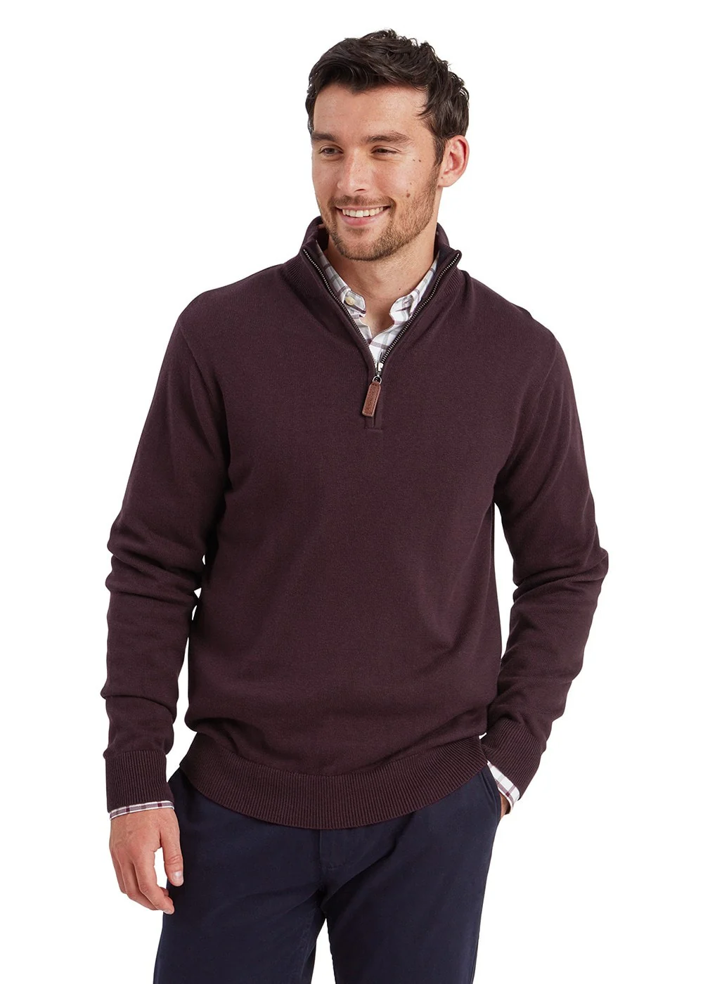 Calton Cotton Cashmere 1/4 Zip Jumper