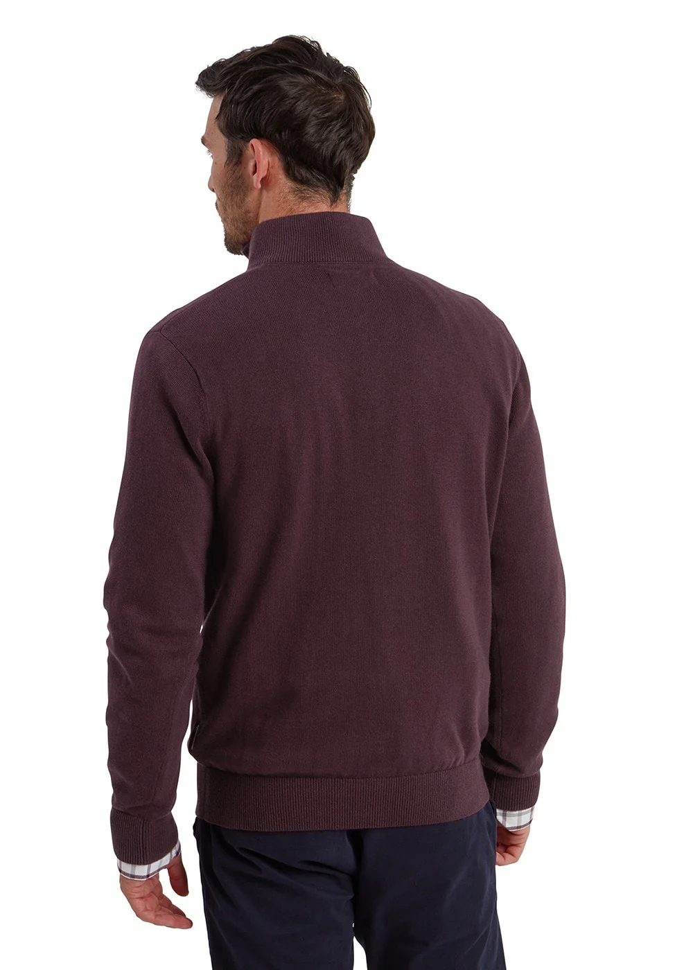 Calton Cotton Cashmere 1/4 Zip Jumper - Image 3