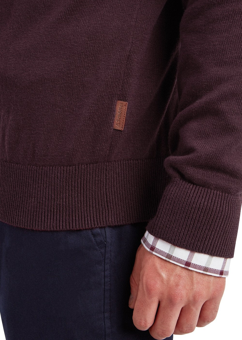 Calton Cotton Cashmere 1/4 Zip Jumper - Image 4
