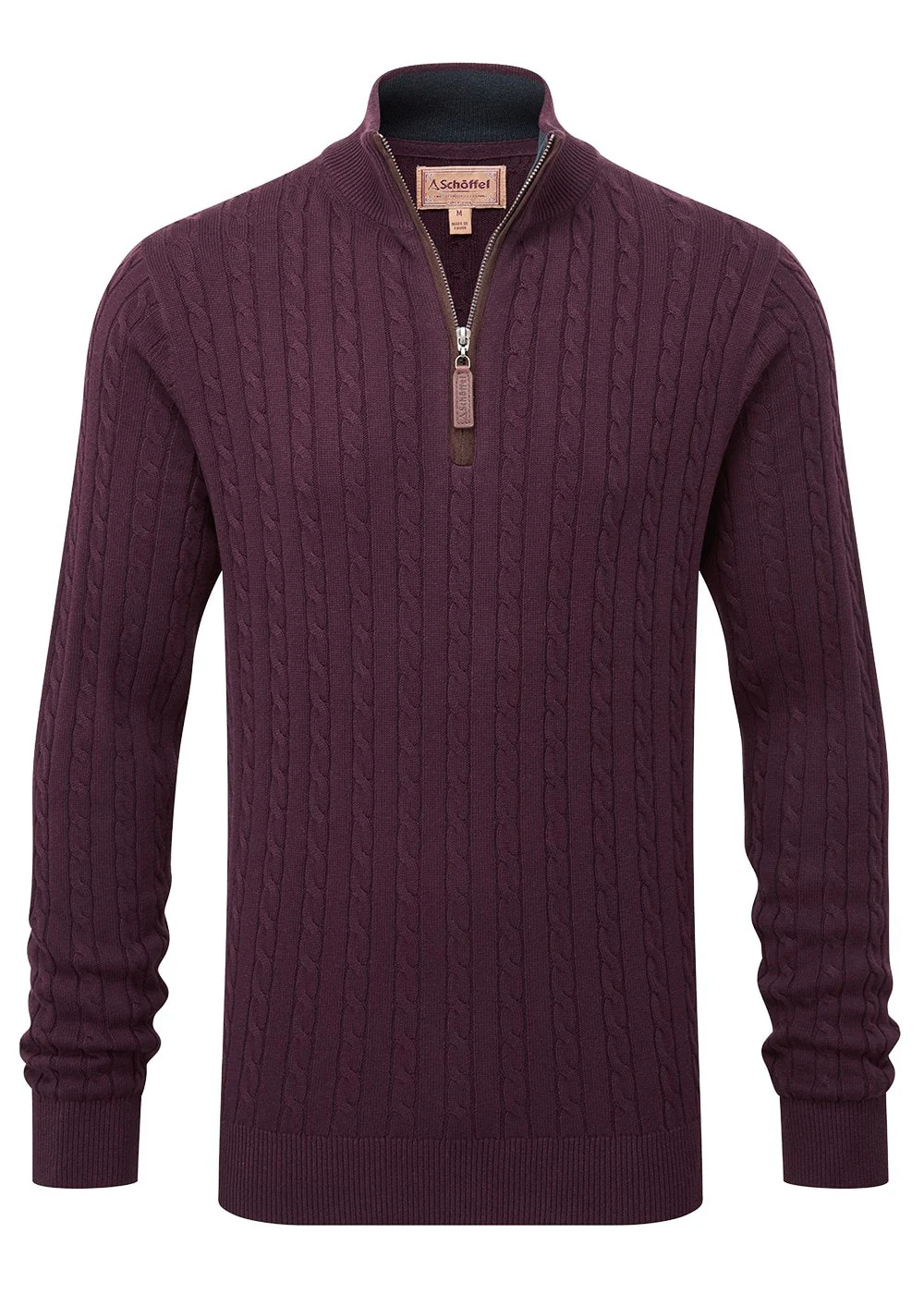 Calton Cotton Cashmere Cable 1/4 Zip Jumper - Image 7
