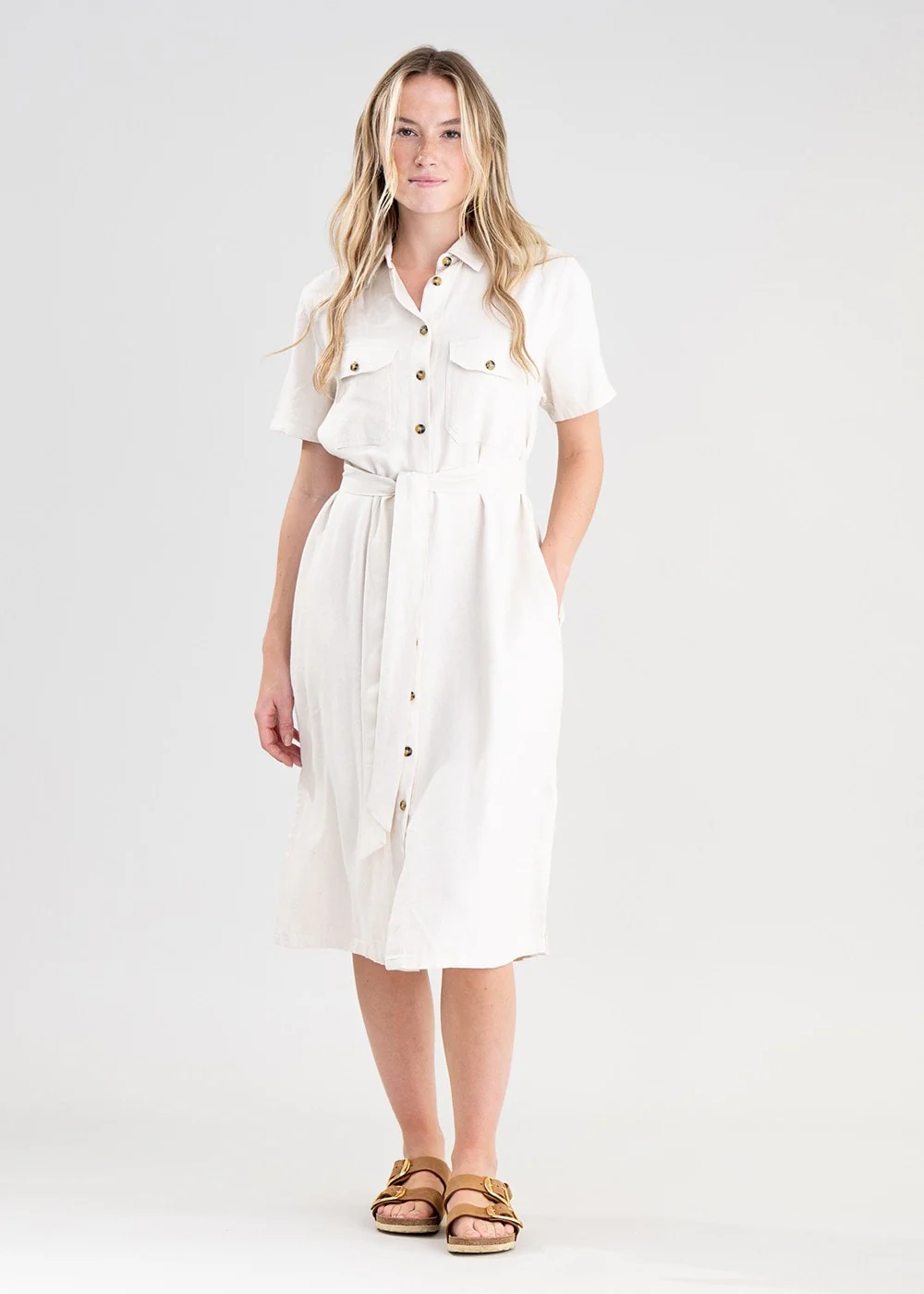 Daisy Linen Dress - Image 3