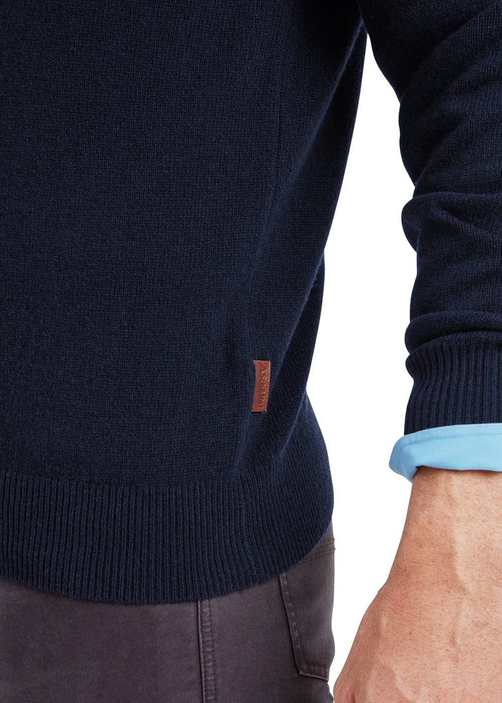 Lewis Lambswool 1/4 Zip Jumper - Image 6